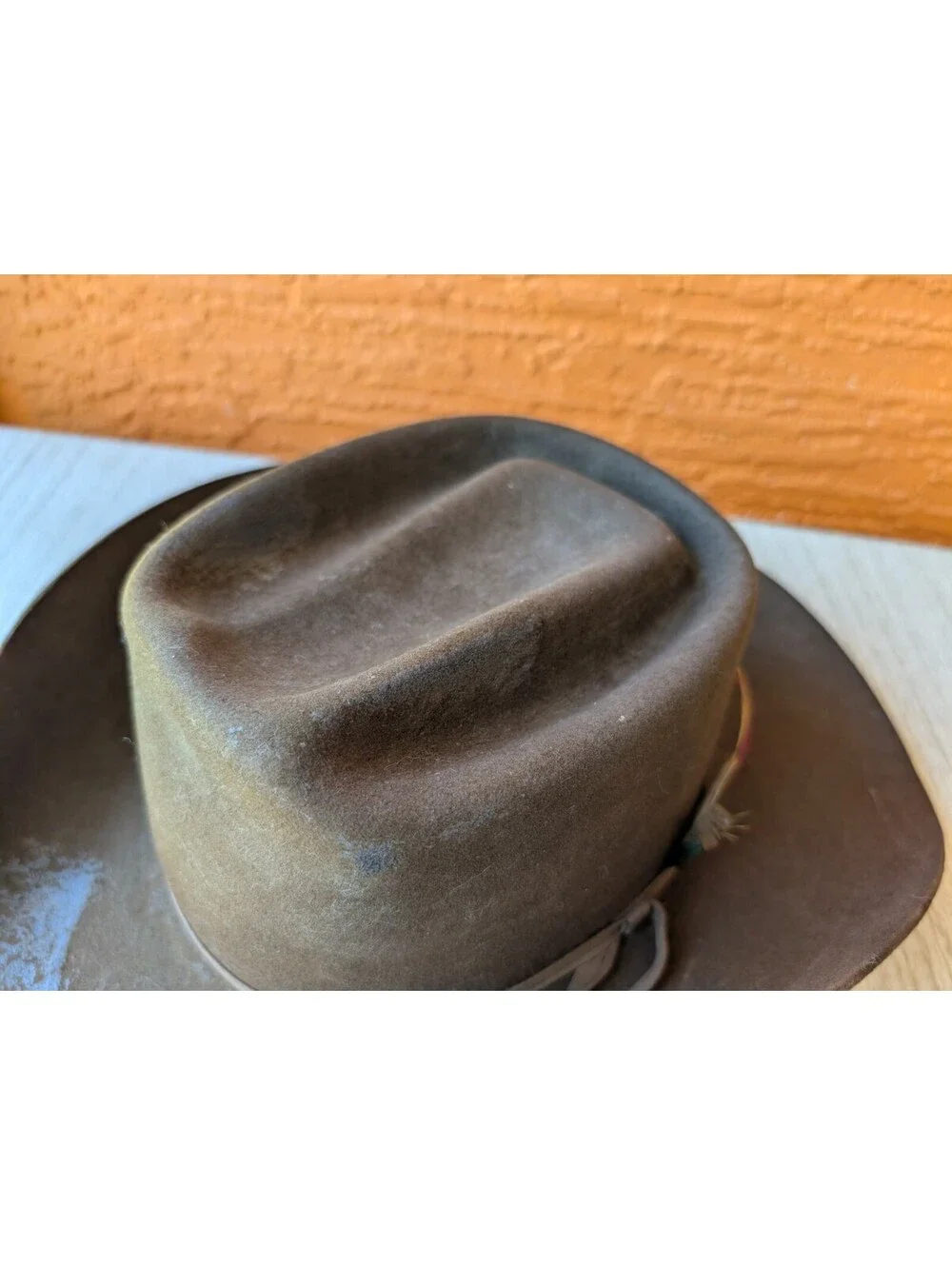 Vintage The Westerners Missoula MT Brown Felt Western Cowboy Hat Size 7–7 1/8...